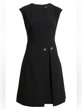 Eliza J Black Sleeveless A-Line Dress